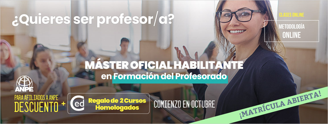 Máster Formación del Profesorado - Matrícula Abierta