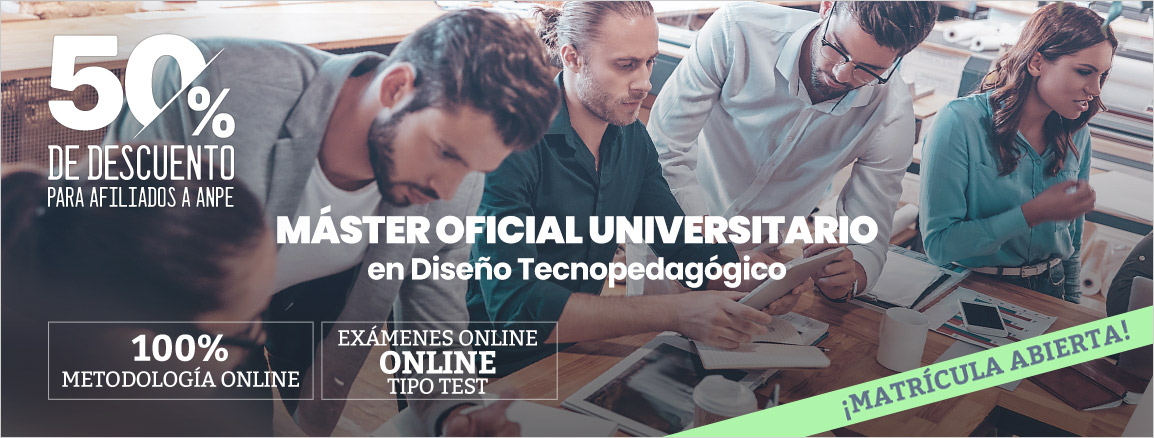 Máster Tecnopedagógico - Matricula Abierta